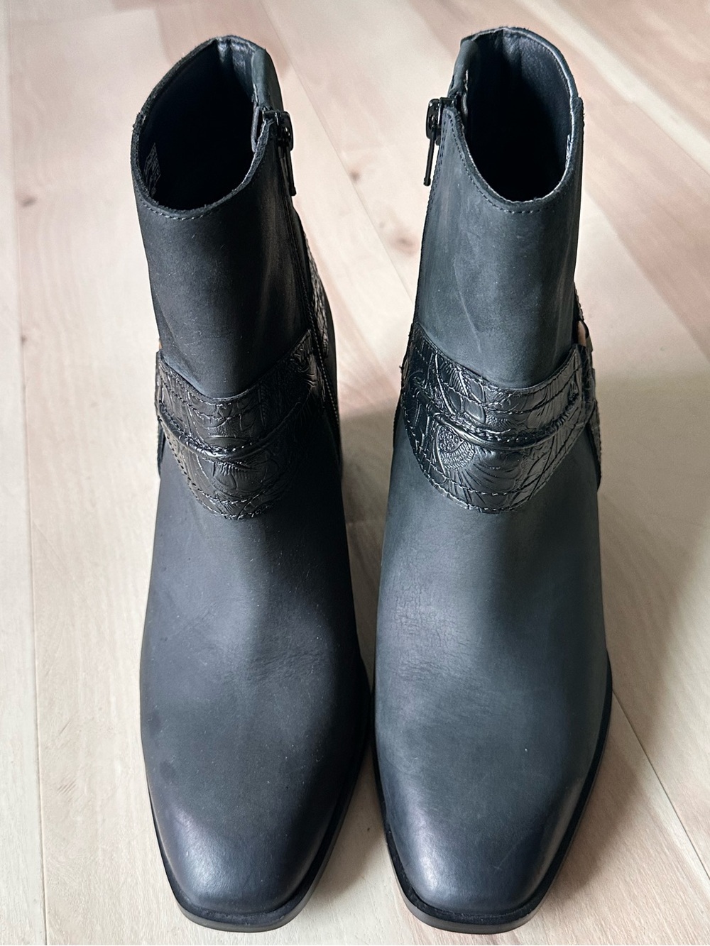 Vionic Carnelia Water Repellent Ankle Boots 7.5 black nubuck leather - Picture 6 of 14